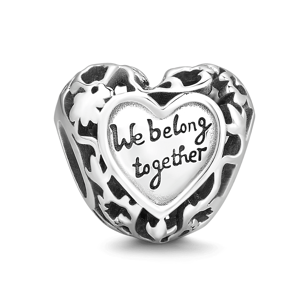 We Belong Together Charm Silver - soufeelus
