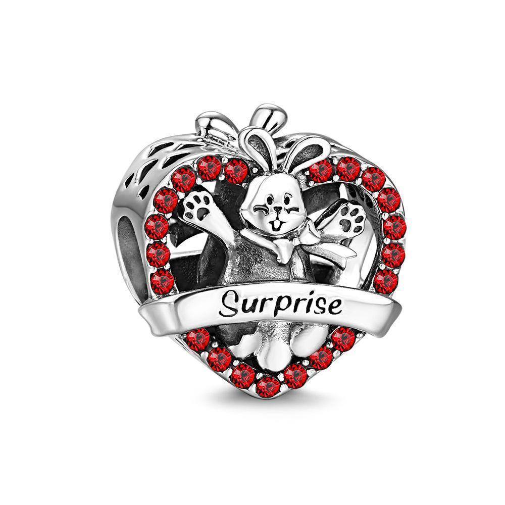 What A Surprise Charm Christmas Gift Silver - soufeelus