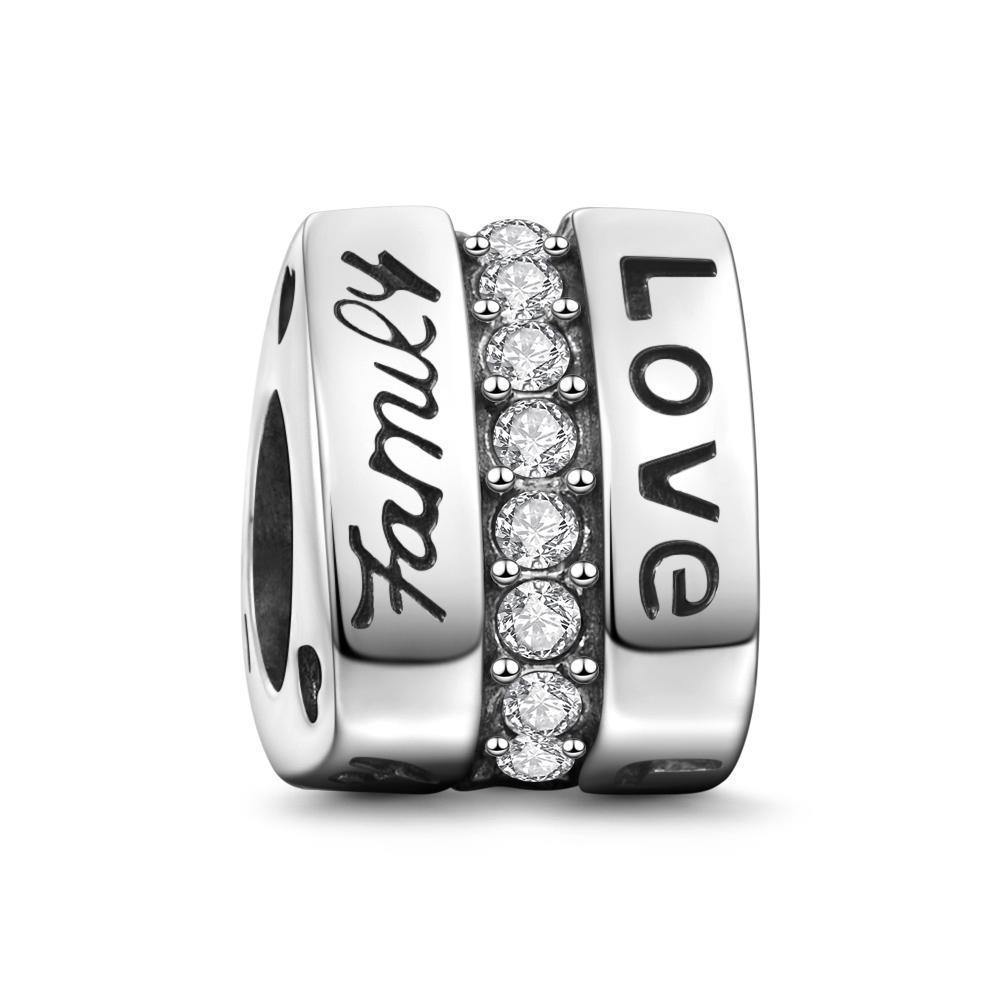 Family Love Gift Sliver Charm - soufeelus