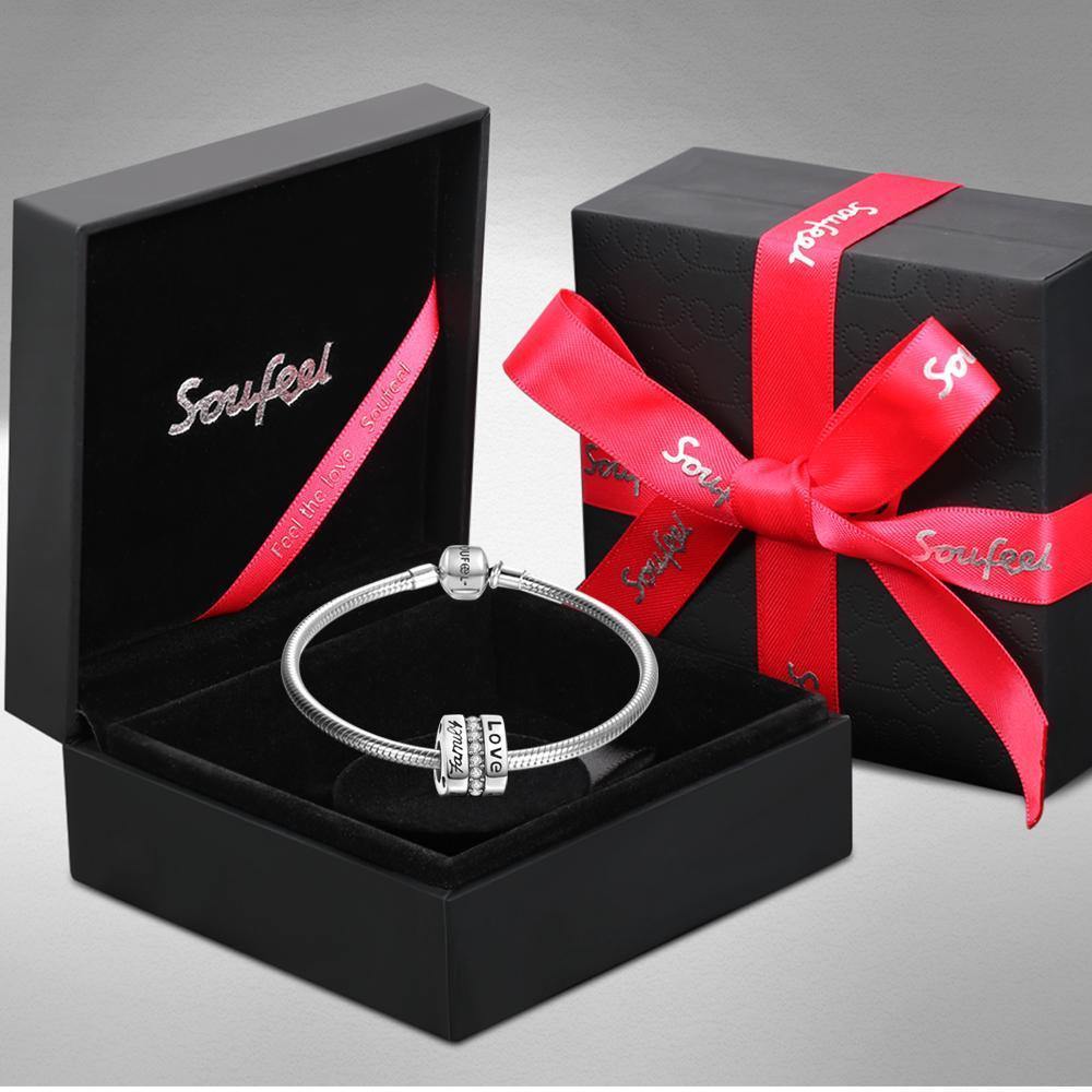 Family Love Gift Sliver Charm - soufeelus