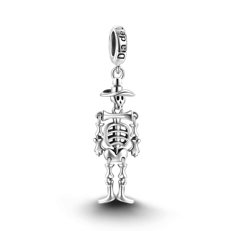 Spanish The Day of the Dead Charm Silver - soufeelus