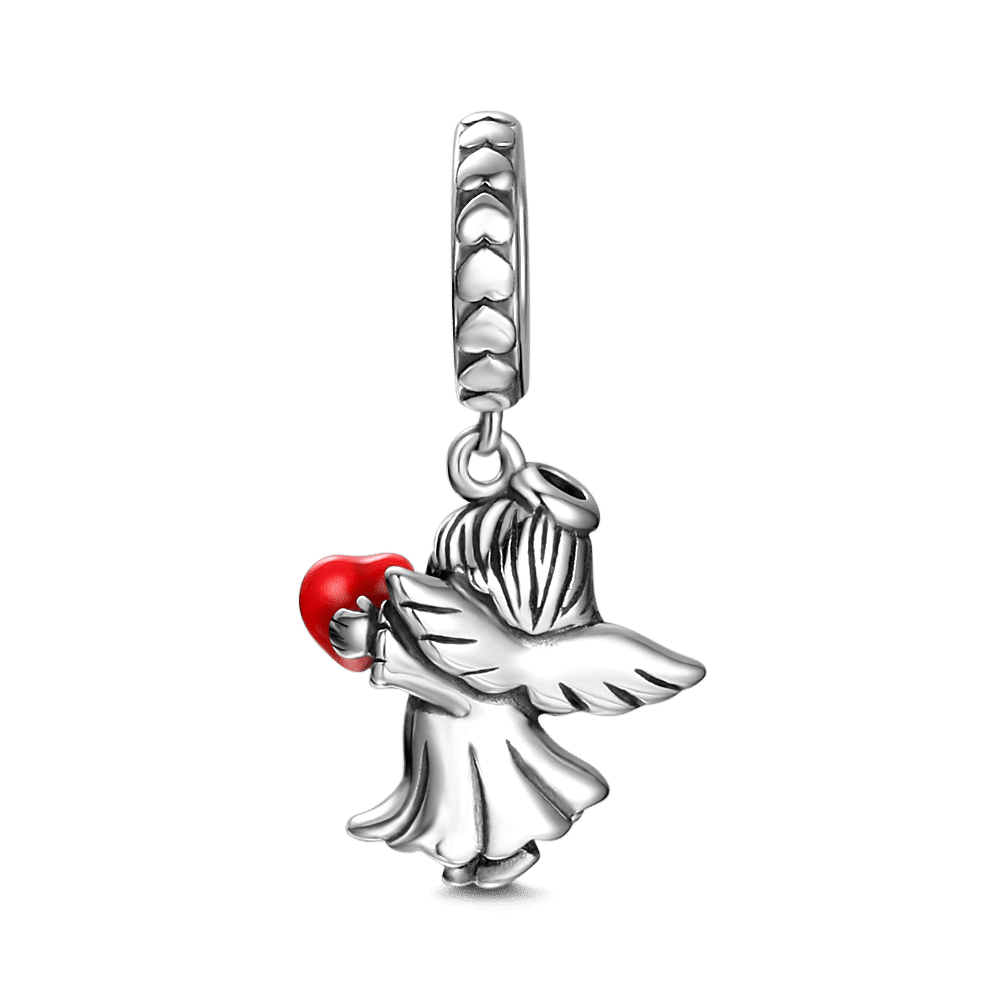 Silver Angel Baby Dangle Charm - soufeelus