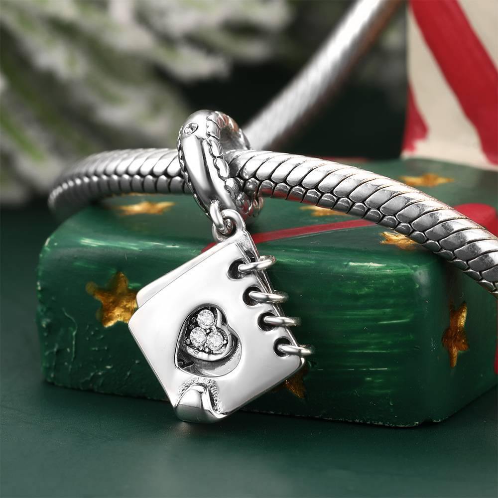 New Day Notebook Charm Christmas Gift silver - soufeelus