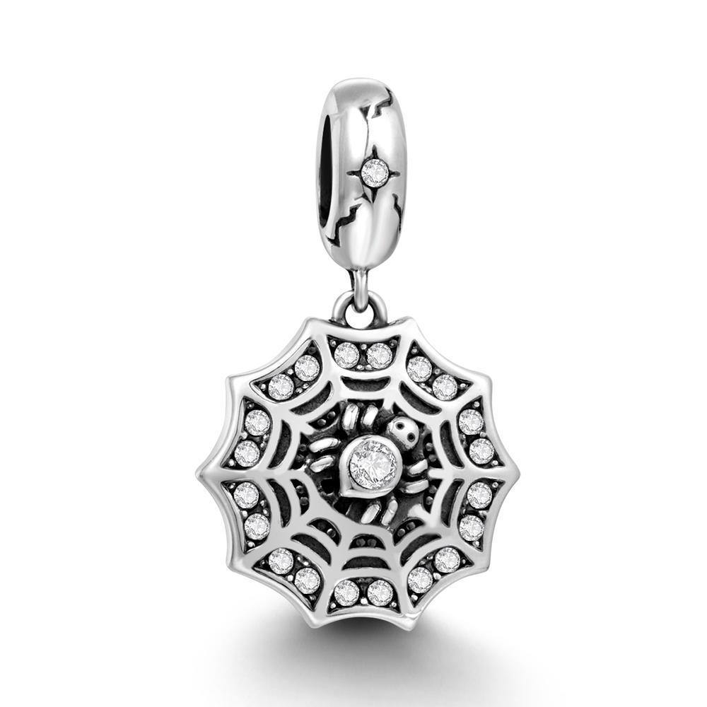 Spider Web Charm Gift Silver - soufeelus
