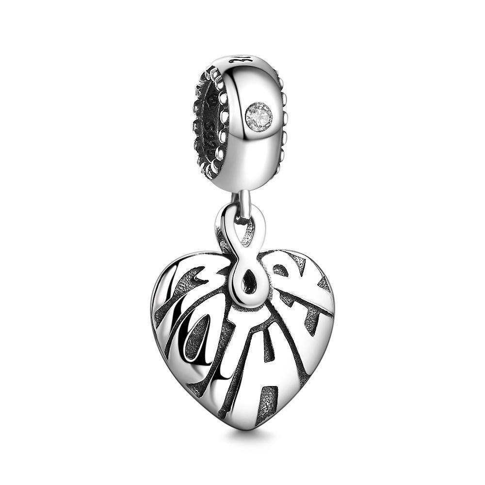 Eternal Love Pendant Charm Sliver - soufeelus