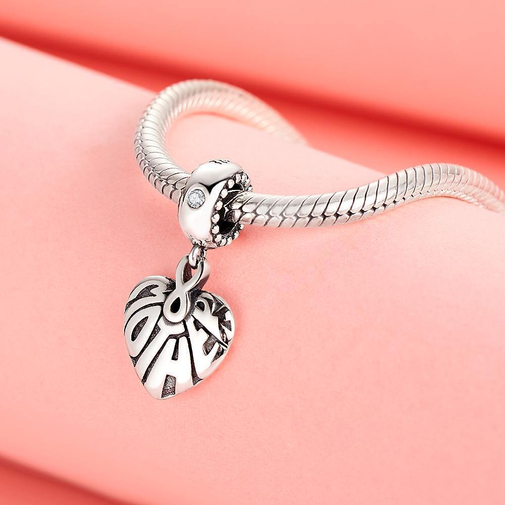 Eternal Love Pendant Charm Sliver - soufeelus