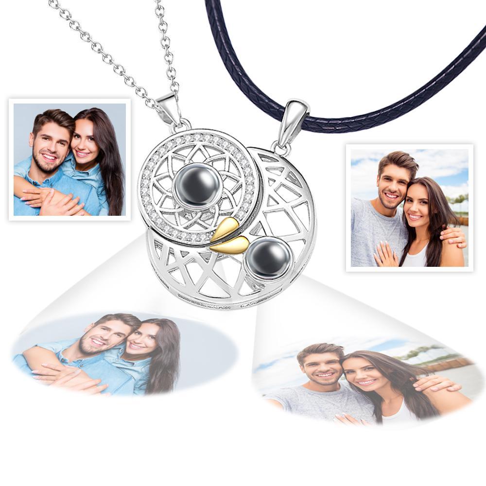 Custom Photo Gifts Projection Sun and Moon Couple Commemorative Gifts -