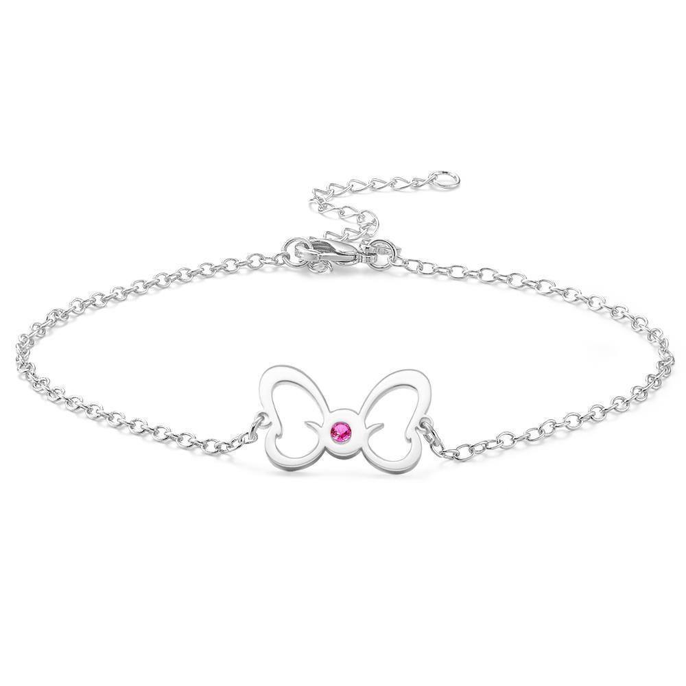 Custom Birthstone Anklet Birthstone Jewelry Gifts for Her - soufeelus