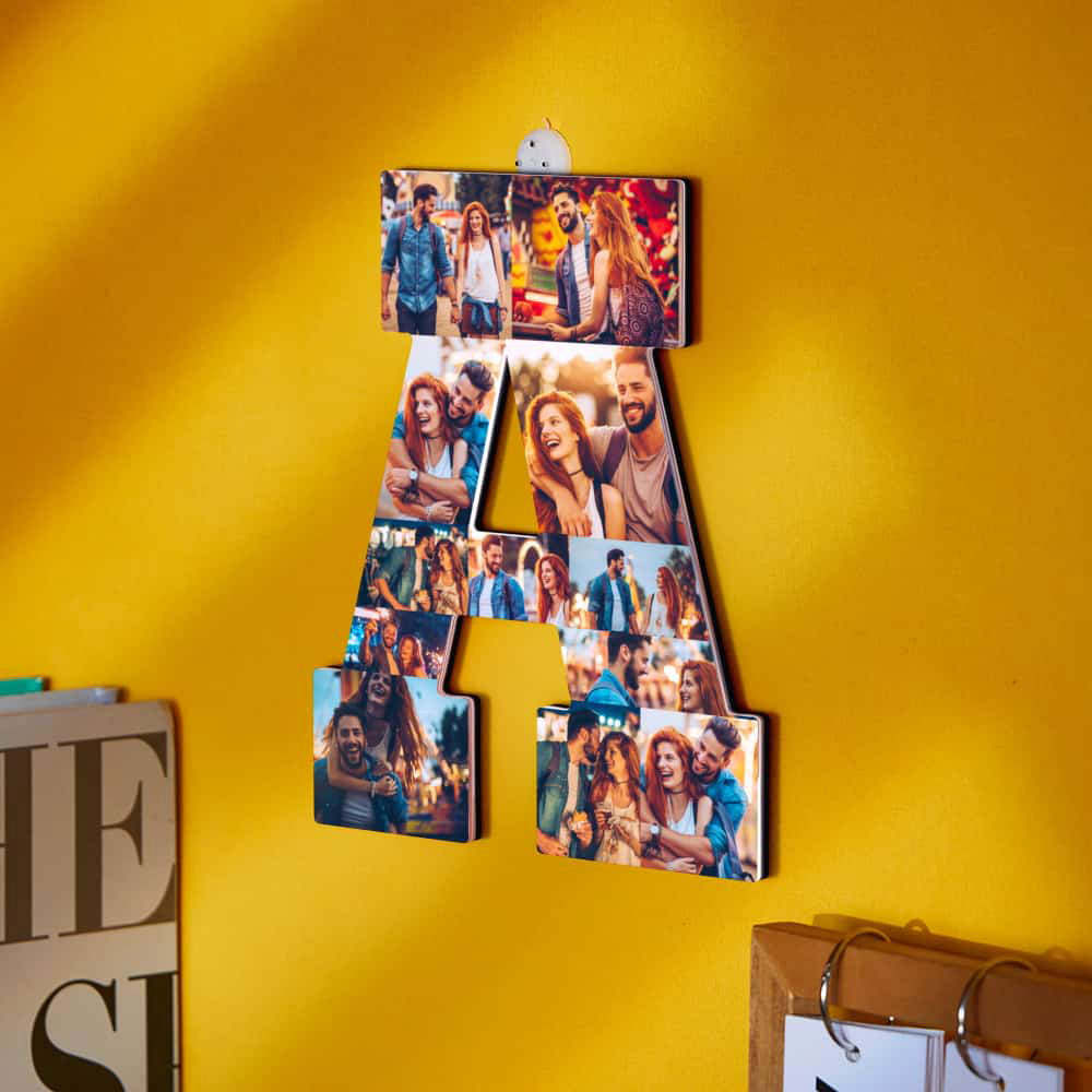 Custom Photo Letter Night Light Personalized Initial Name Lamp Room Wall Decor - soufeelus