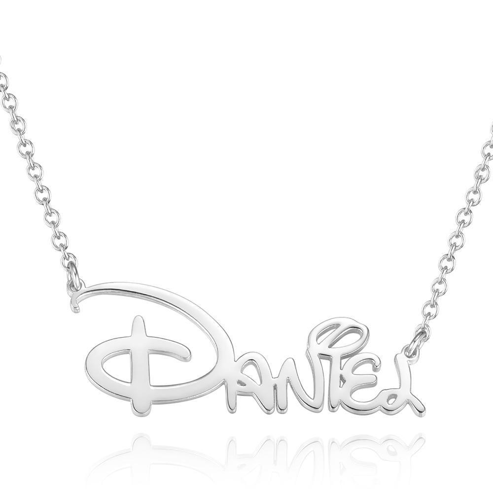 Personalized Name Necklace Special Font Custom Name Necklace Sidney Style Name Gift Silver