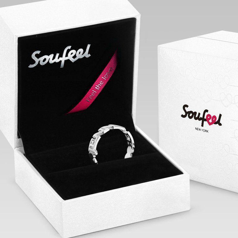 Block Letters Name Ring Silver - soufeelus