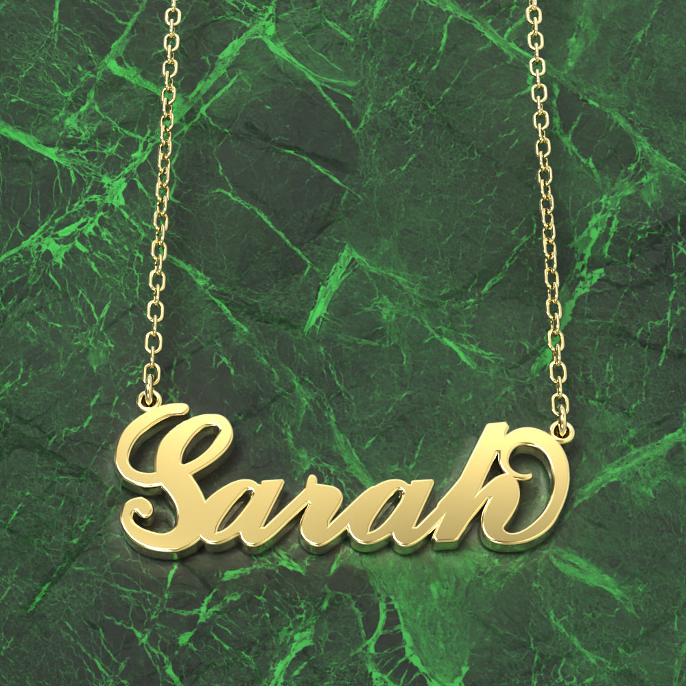 Sarah Name Necklace Anti-oxidation Silver Custom Necklace, Personalized Gifts For Her detail