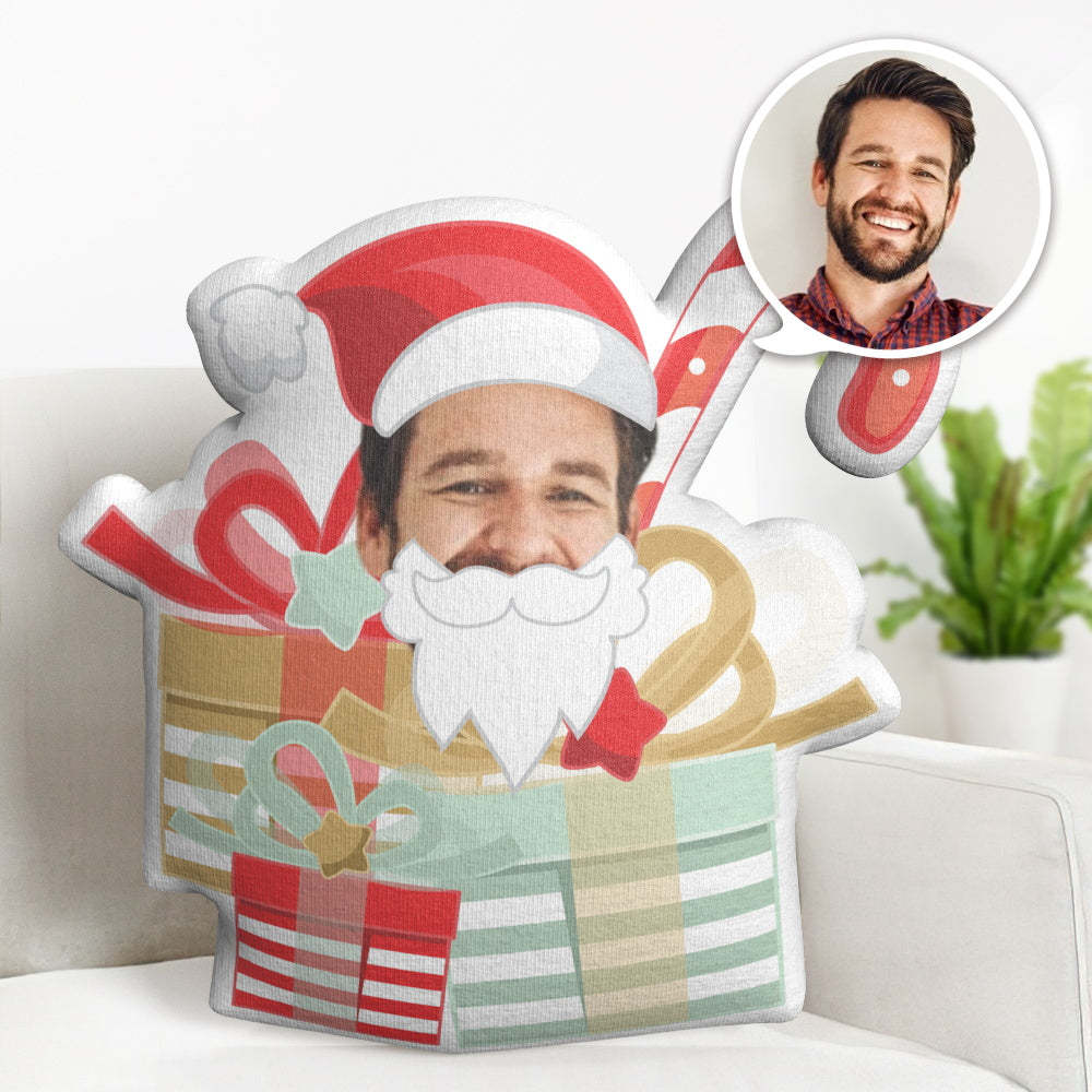 Christmas Gift Personalised Face Pillow Custom Christmas Gift Box MiniMe Doll - soufeeluk
