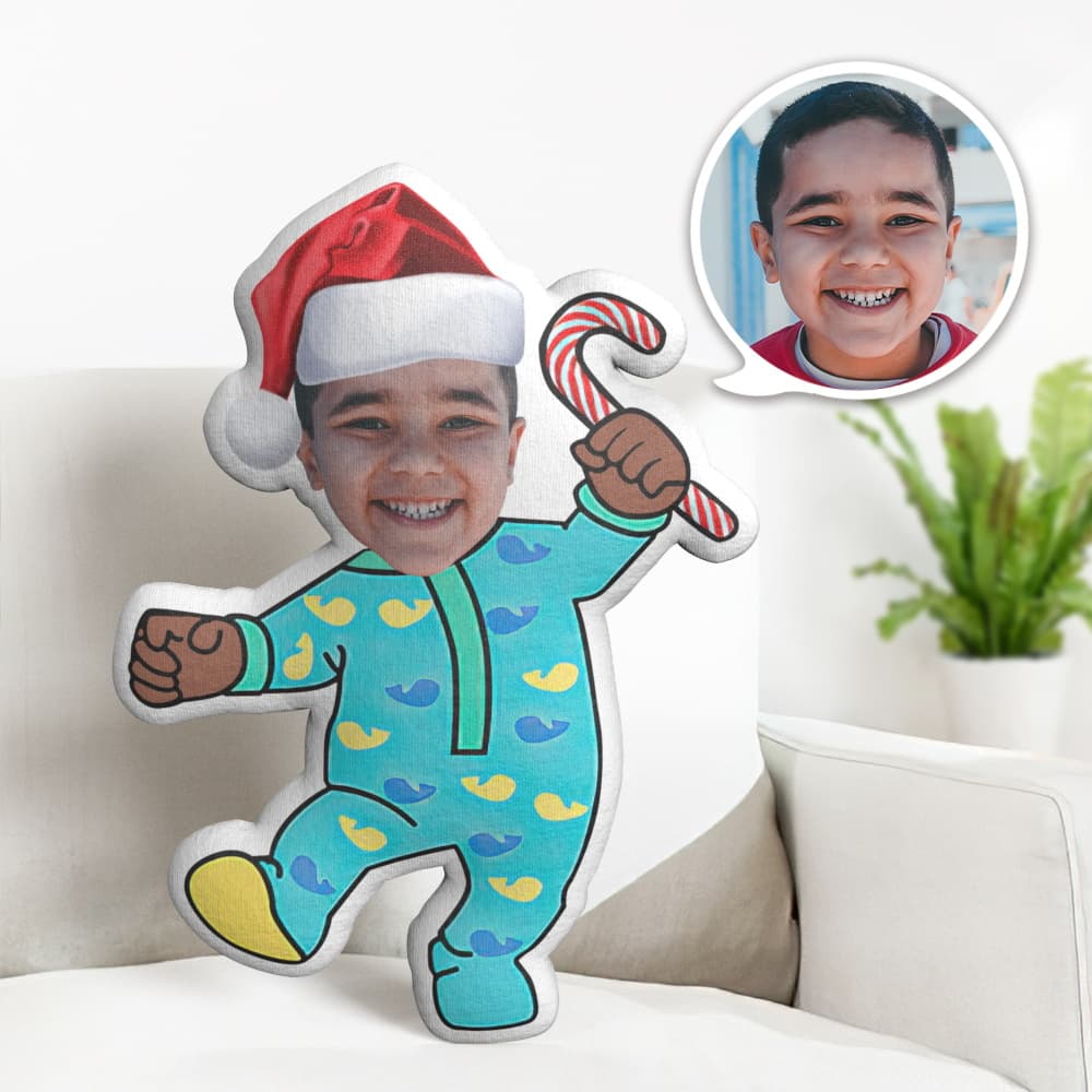Christmas Gift My Face Pillow Personalised Face Minime Pillow Gift Cute Baby COCOMELON Throw Pillow - soufeeluk