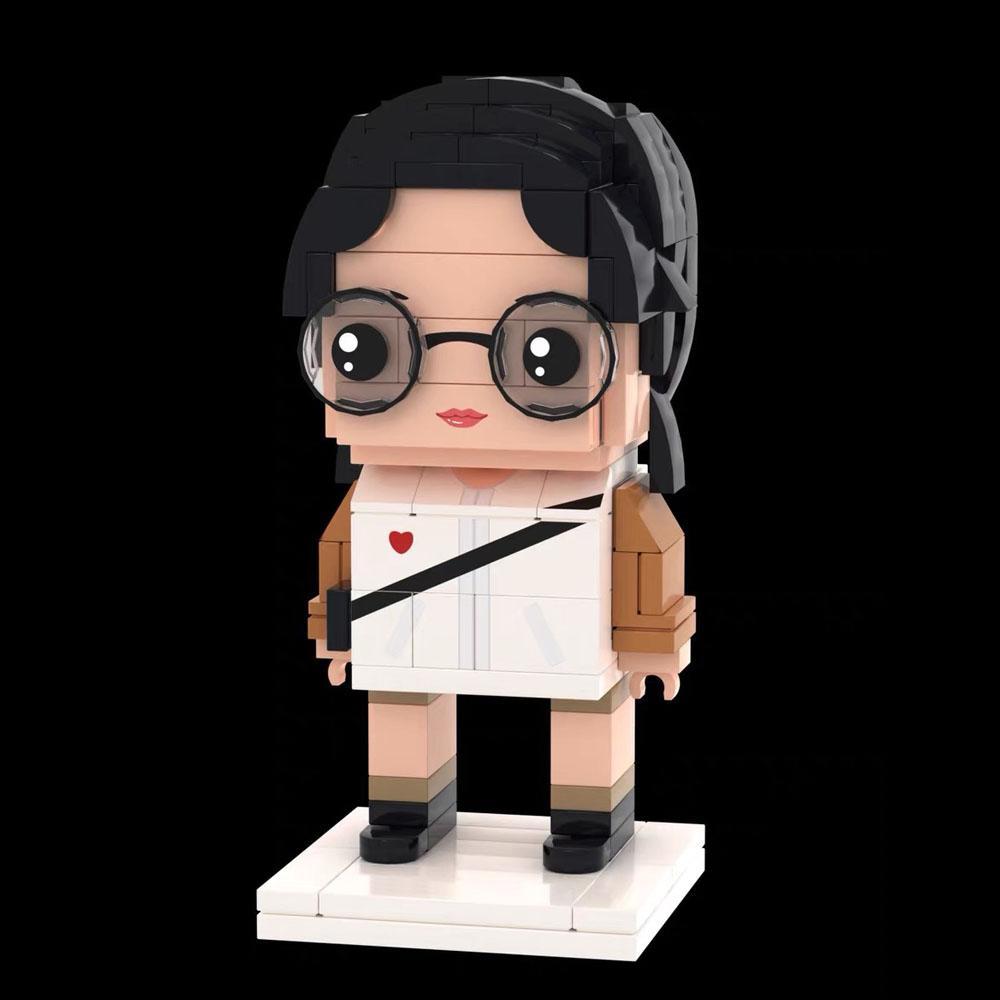 Full Body Customizable 1 Person Custom Block Heads Block Gift For Boyfriend (Not Assembled) - soufeeluk