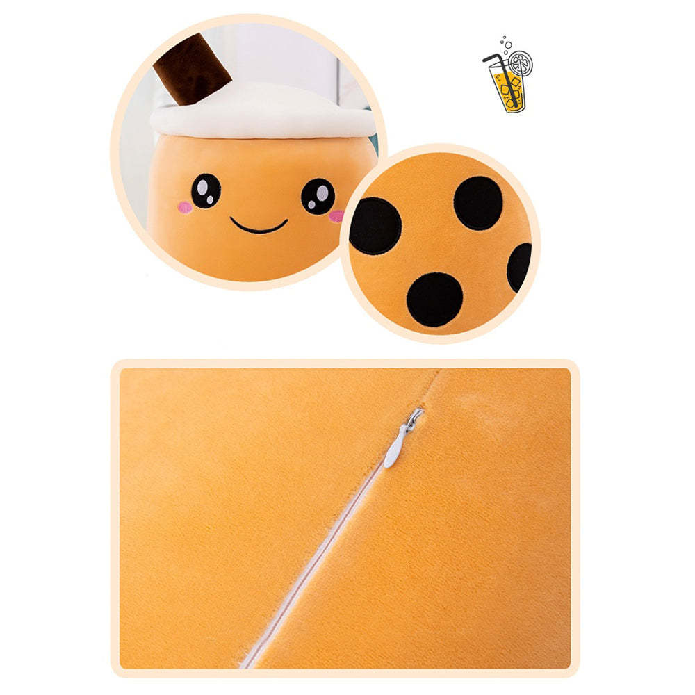 Boba Plush Bubble Tea Plushies Cute Stuffed Milk Tea Cartoon Animal Toy Gifts for Kids Bubble Tea Boba Lovers - soufeeluk