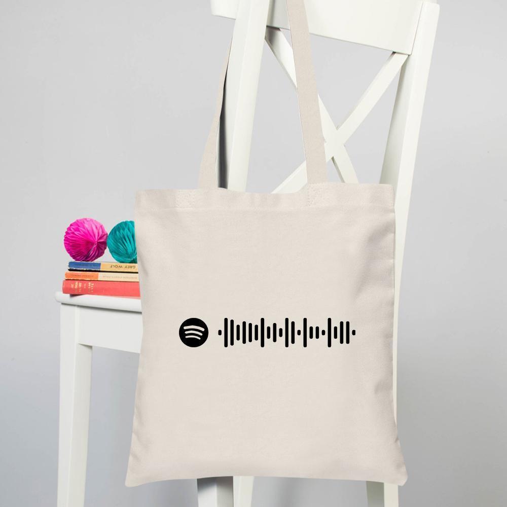 Scannable Custom Spotify Code Bag, Handbag For Girls