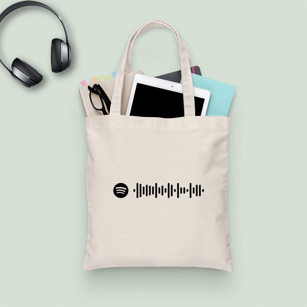 Scannable Custom Spotify Code Bag, Handbag For Girls
