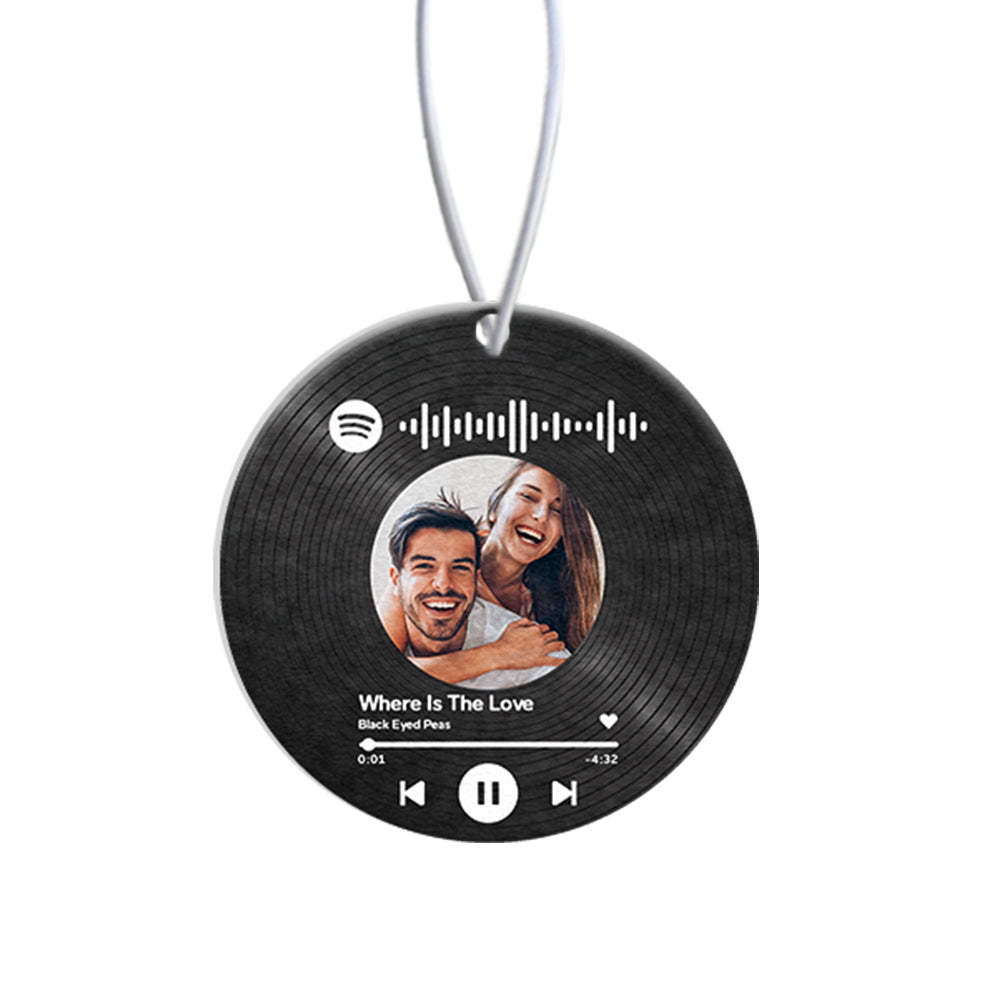 Custom Spotify Code Car Air Freshener Rearview Mirror Ornament Air Freshener Gifts - soufeeluk
