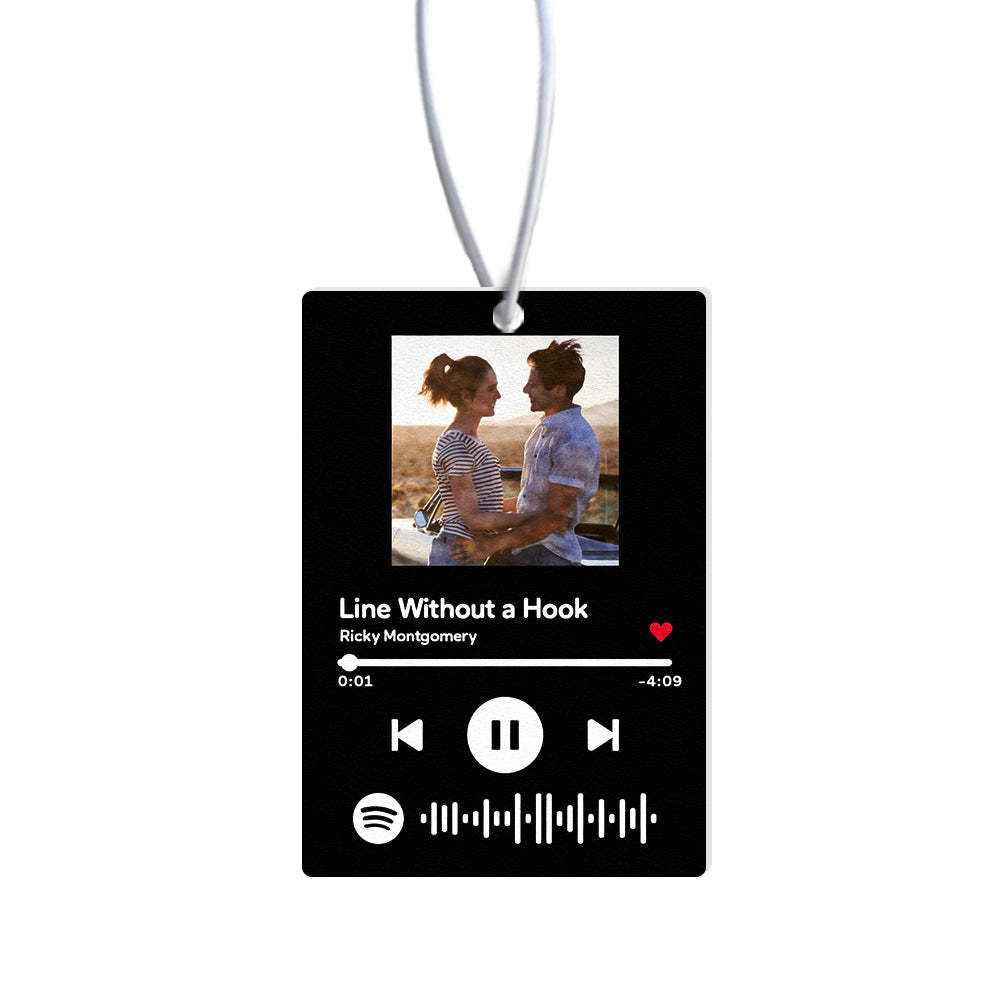 Custom Spotify Code Car Air Freshener Rearview Mirror Ornament Air Freshener Gifts - soufeeluk