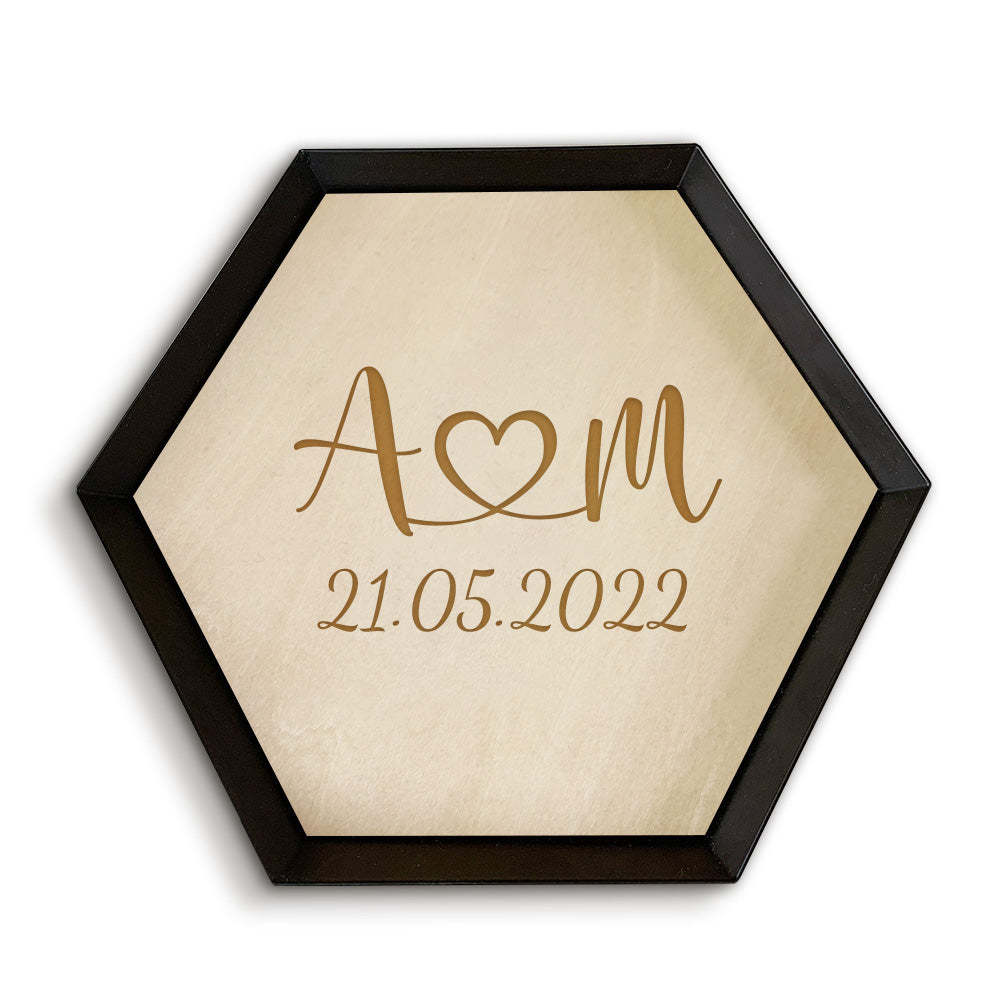 Custom Wood Jewelry Tray Engagement Jewelry Ring Holder Dish Home Decor Gift - soufeeluk
