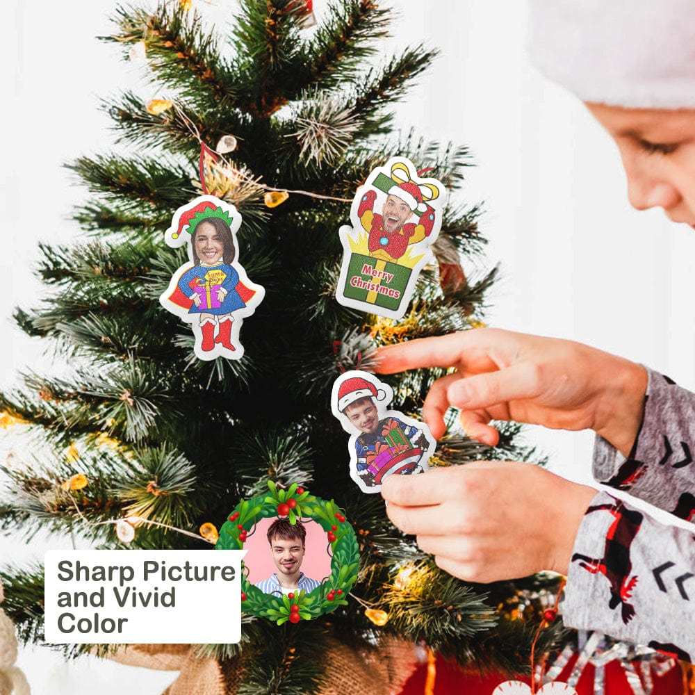 Xmas Suprise Gifts Christmas MiniMe Hanging Decorations Blind Box Custom Face Christmas Hanging Ornaments - soufeeluk