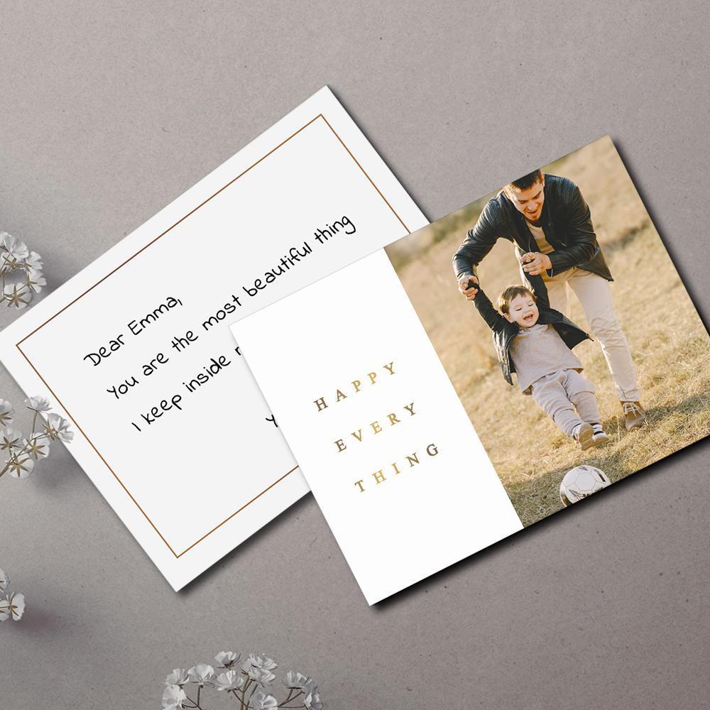 Custom Photo Greeting Card Pack of 5