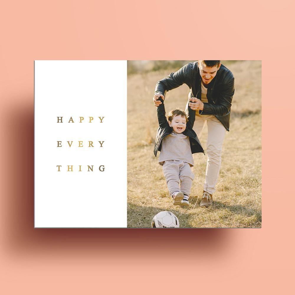 Custom Photo Greeting Card Pack of 5