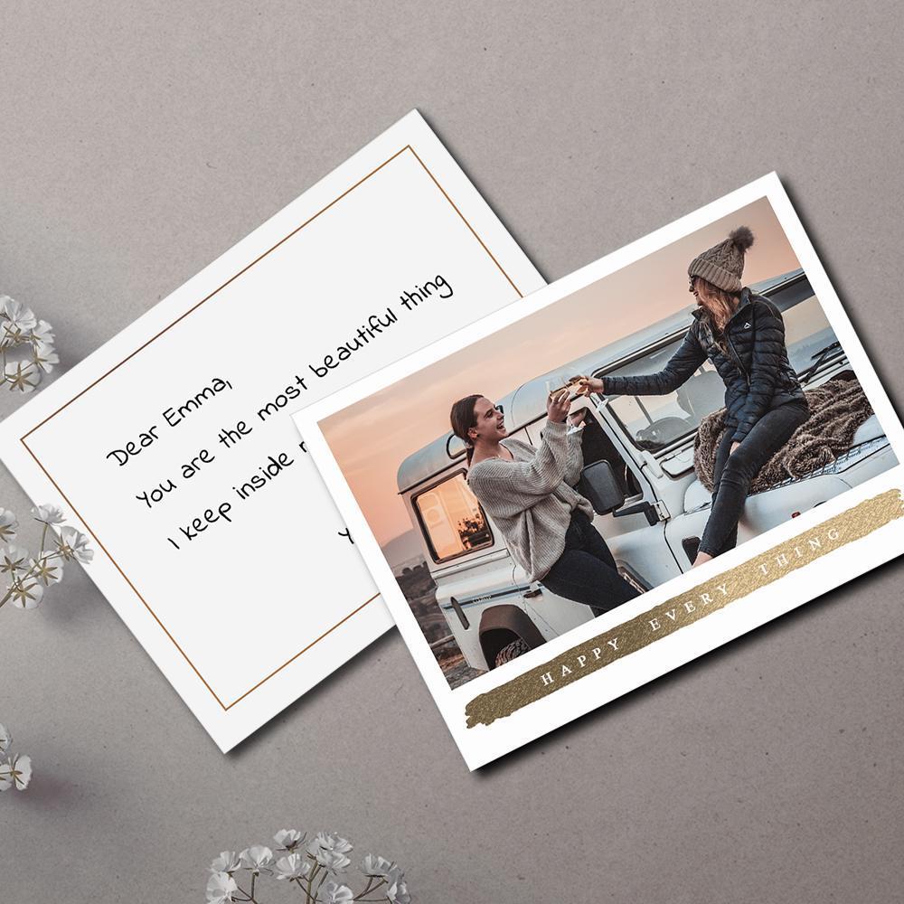 Custom Photo Card Commemorate the Beautiful Moment