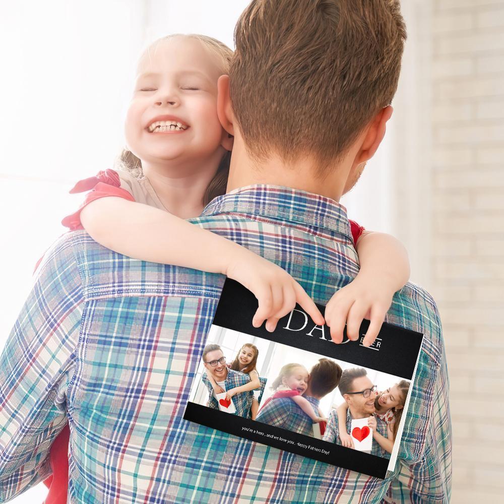 Custom Greeting Card for Fathers's Day Memorial Gift - Best Dad