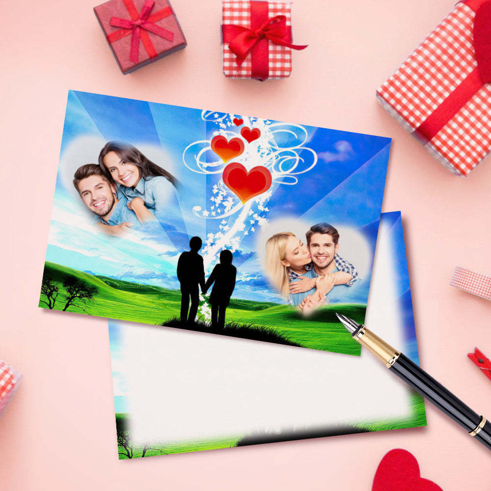 Custom Funny Valentine Heart Greeting Card for Wife Girlfriend Husband Boyfriend Anniversary - soufeeluk