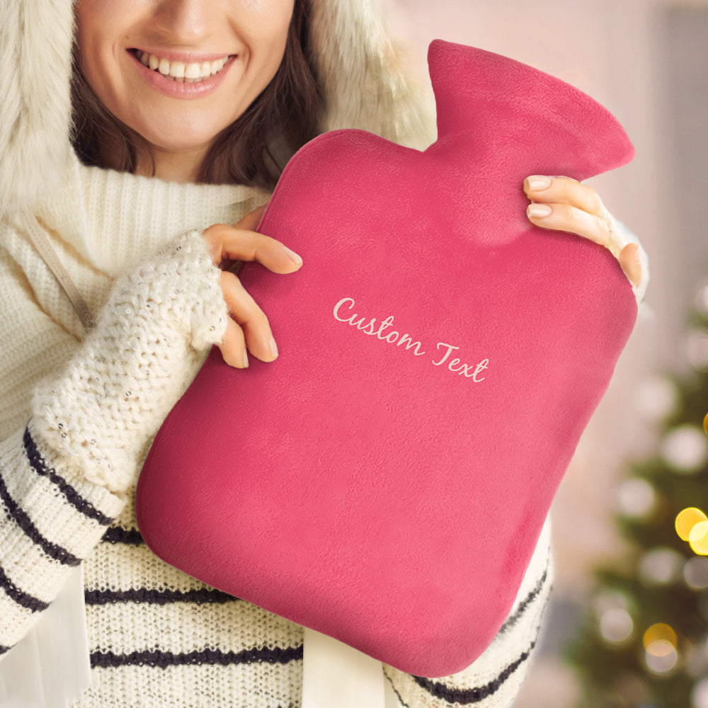 Custom Hot Water Bottle Hot Compress and Cold Therapy Hot Water Bag for Winter Gifts - soufeeluk