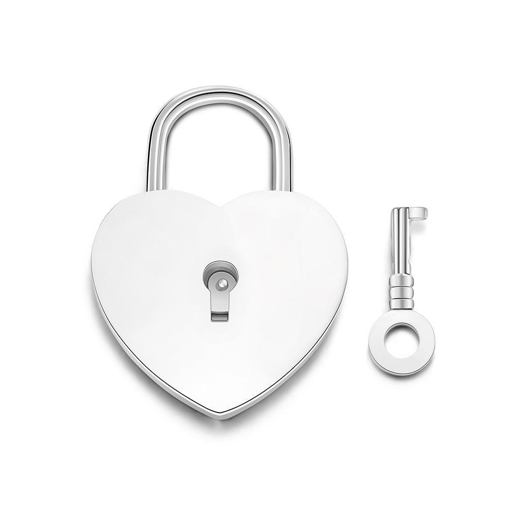 Custom Engraved Lock Heart-shaped Home Creative Gifts