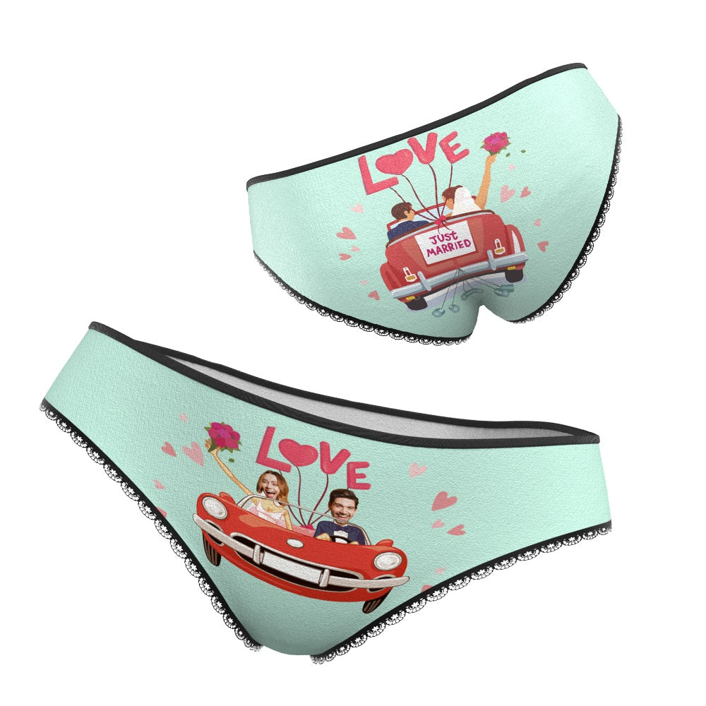 Custom Face Underwear Personalised Wedding Panties Wedding Gift - soufeeluk
