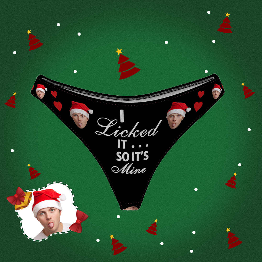 Custom Face Underwear - I Licked so It's Mine - soufeeluk