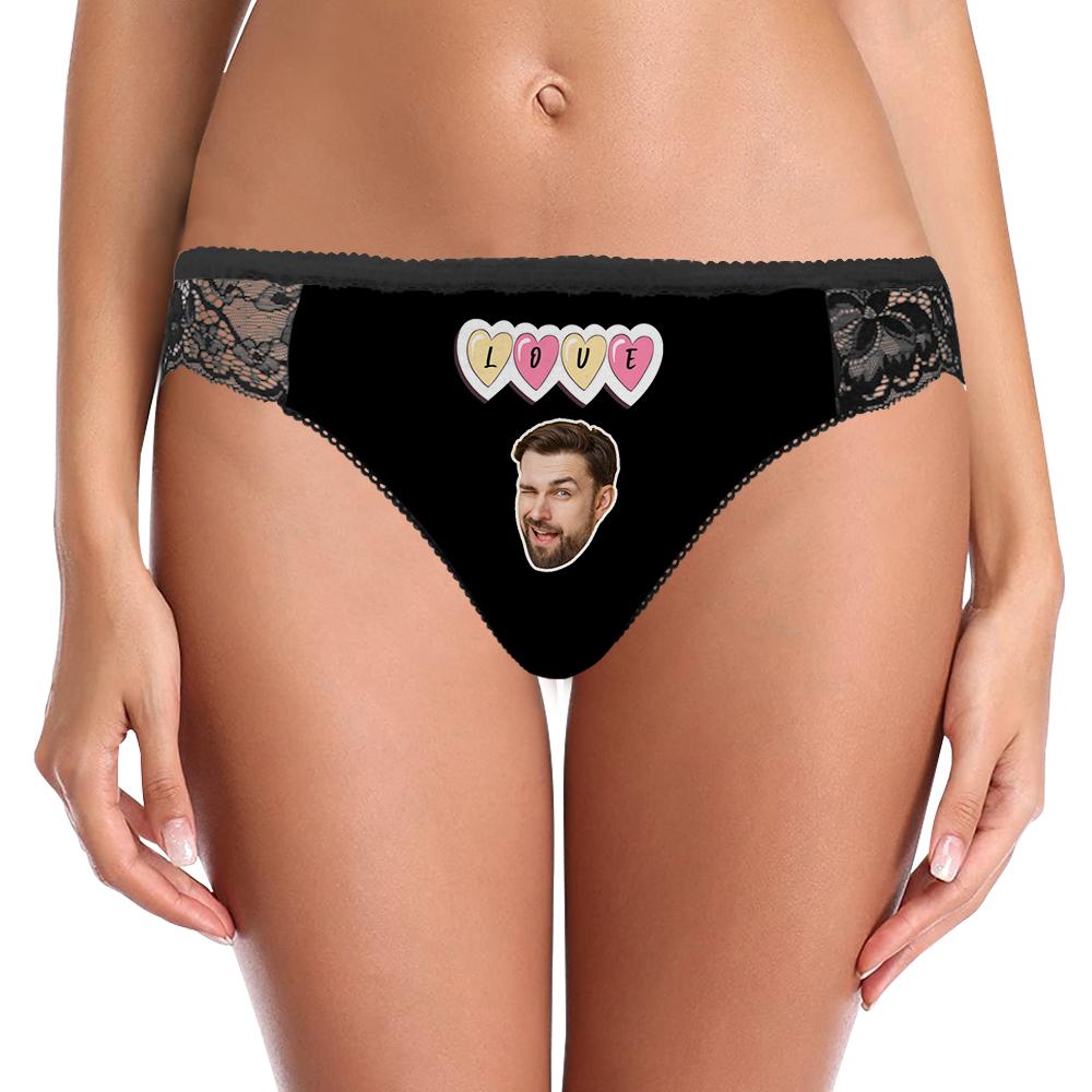 Custom Photo Underwear Face Photo Custom Woman Underwear for Girlfriend Anniversary