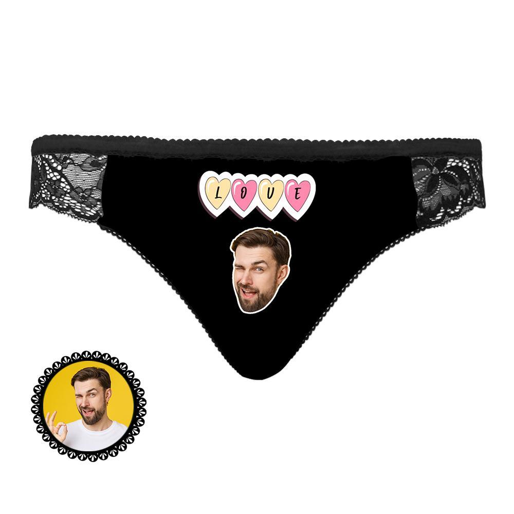 Custom Photo Underwear Face Photo Custom Woman Underwear for Girlfriend Anniversary