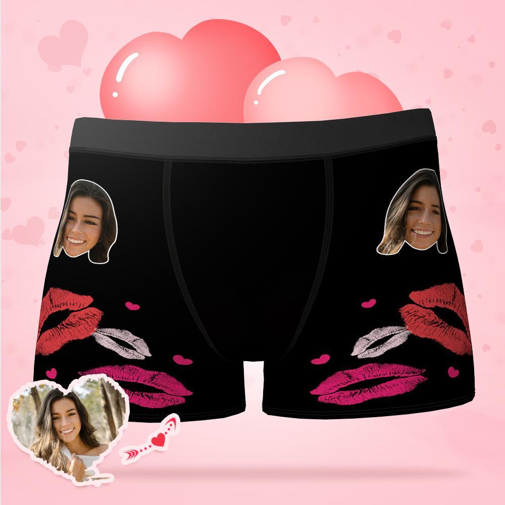 Custom Photo Underwear Face Photo Custom Man Underwear for Boyfriend Anniversary