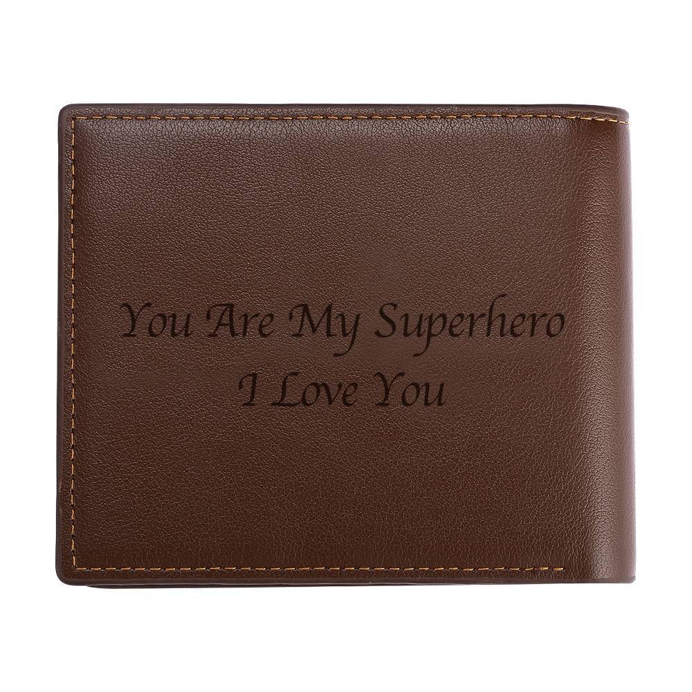 Photo Engraved Wallet Gift for Men