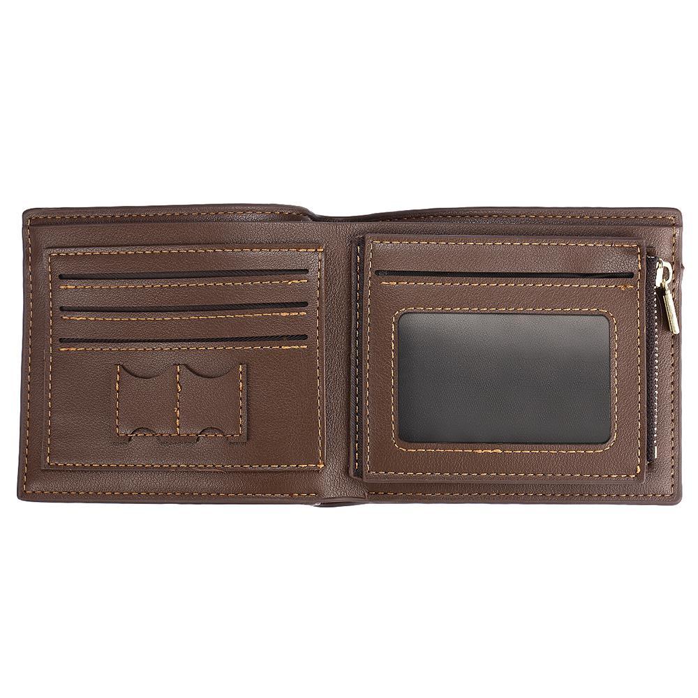 Custom Photo Wallet with Two Pictures Father's Gift