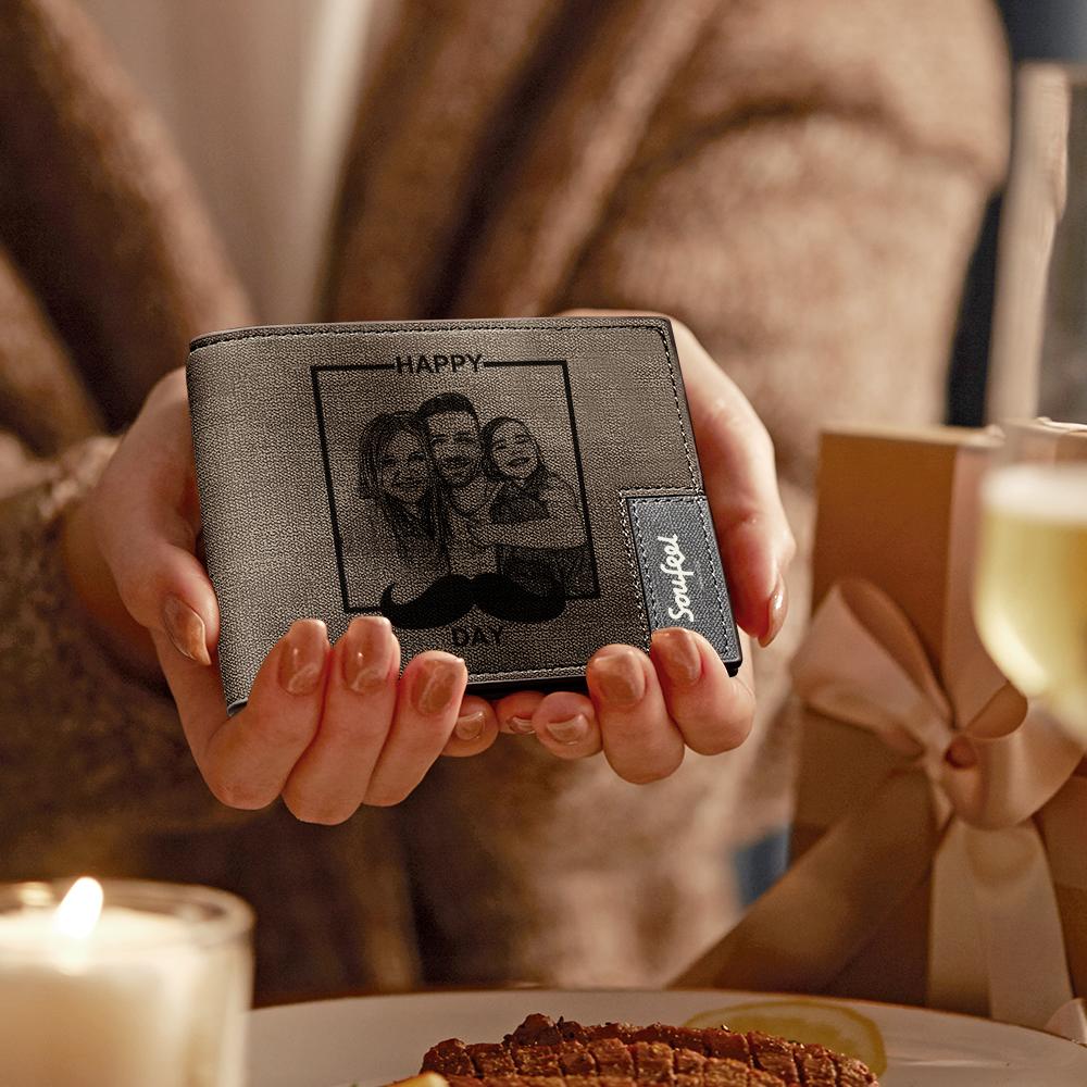 Custom Photo Wallet Fitable Gift for Father's Day - soufeeluk
