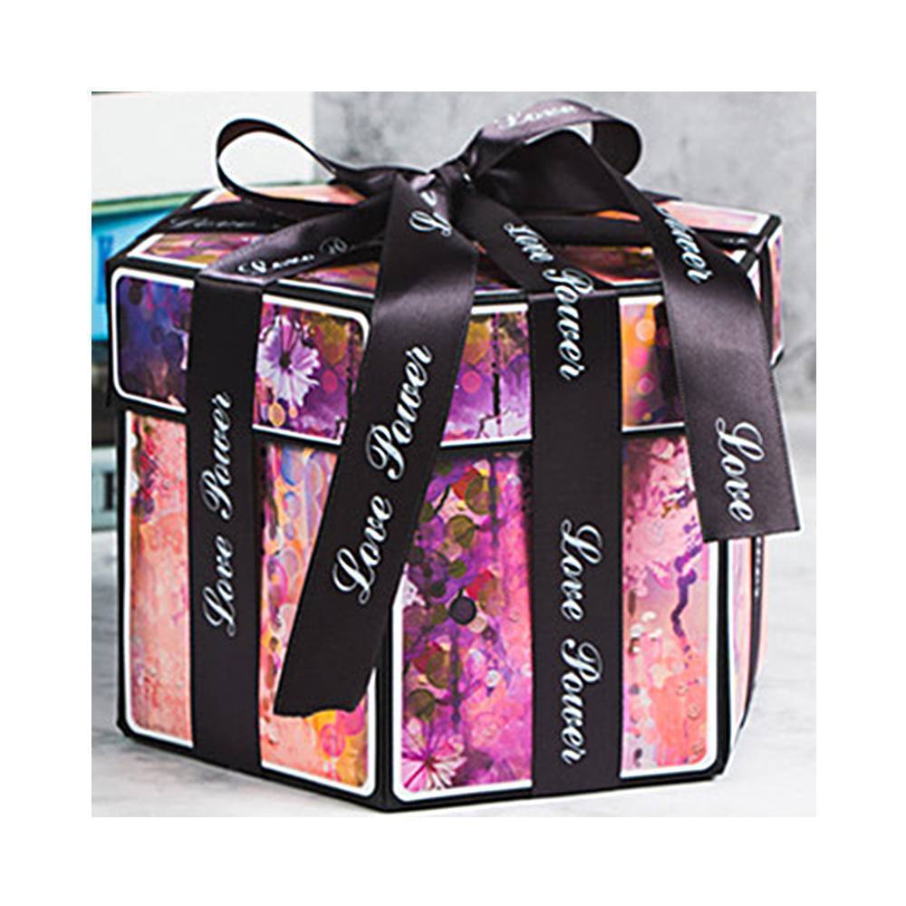 DIY Photo Box Hexagon Multi-layer Box - Flowers and Butterflies