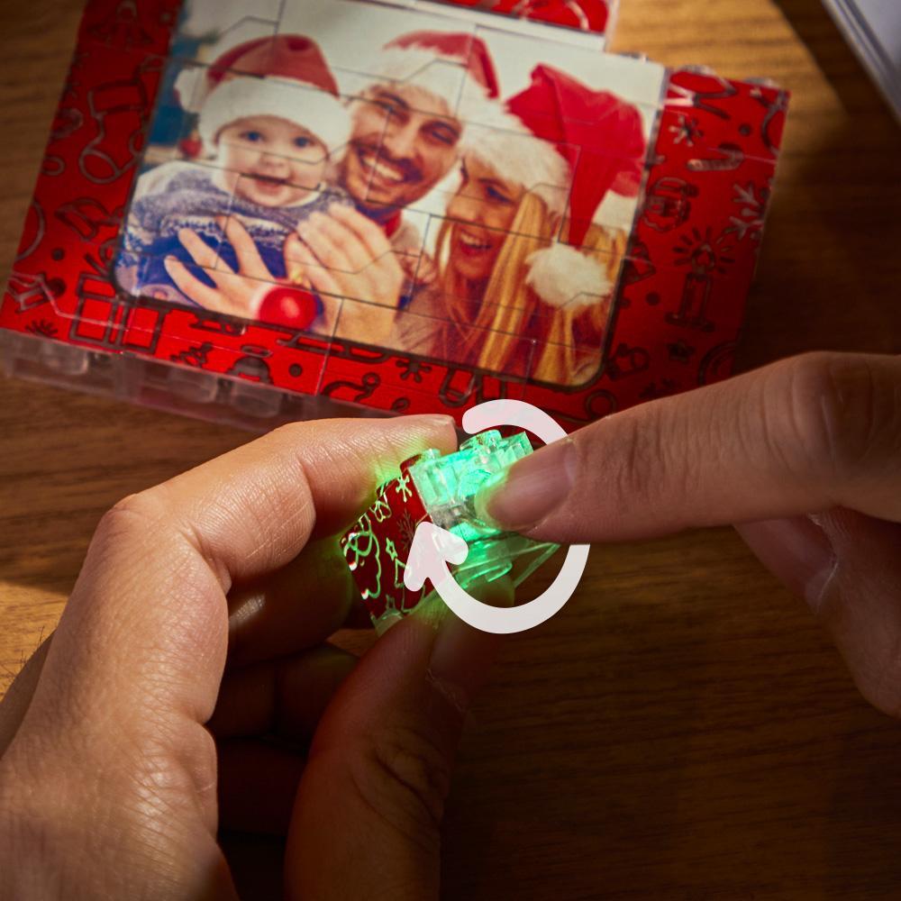 Custom Photo Building Brick Light Up Building Bricks Multicolor LED Light Brick Gift for Him - soufeeluk