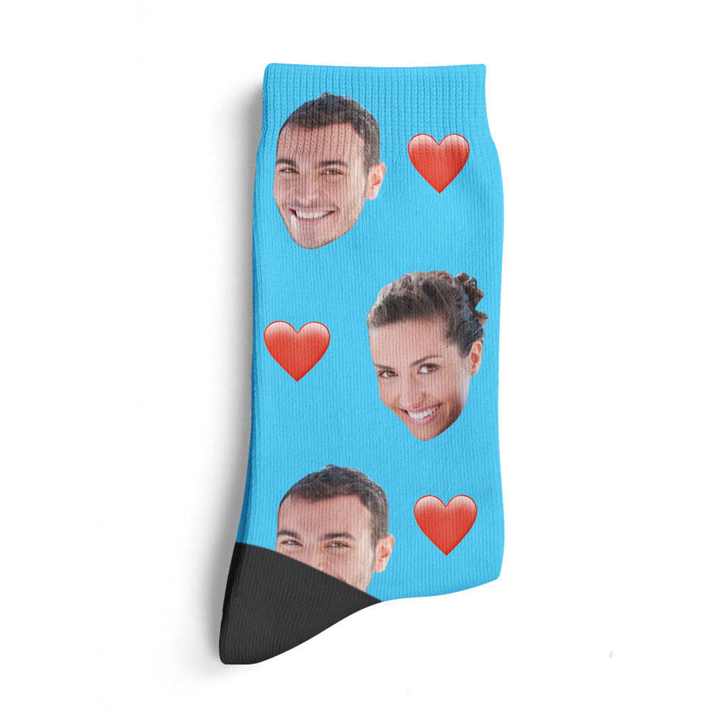 Father's Day Gifts, Custom Super Socks For Dad, Custom Face Socks 3D Preview Add Pictures And Name - soufeeluk