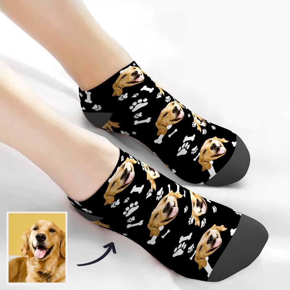 Custom Photo Socks Quarter Socks Dog
