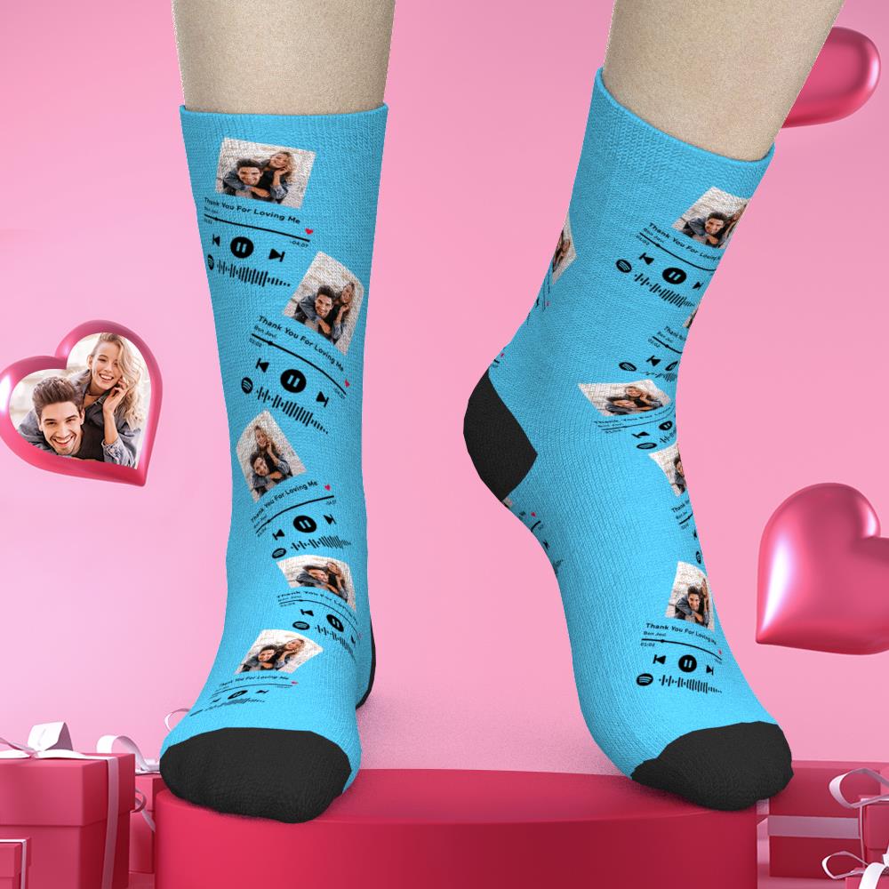 Custom Scannable Spotify Code Socks Three-dimensional Music Creative Gifts - soufeeluk