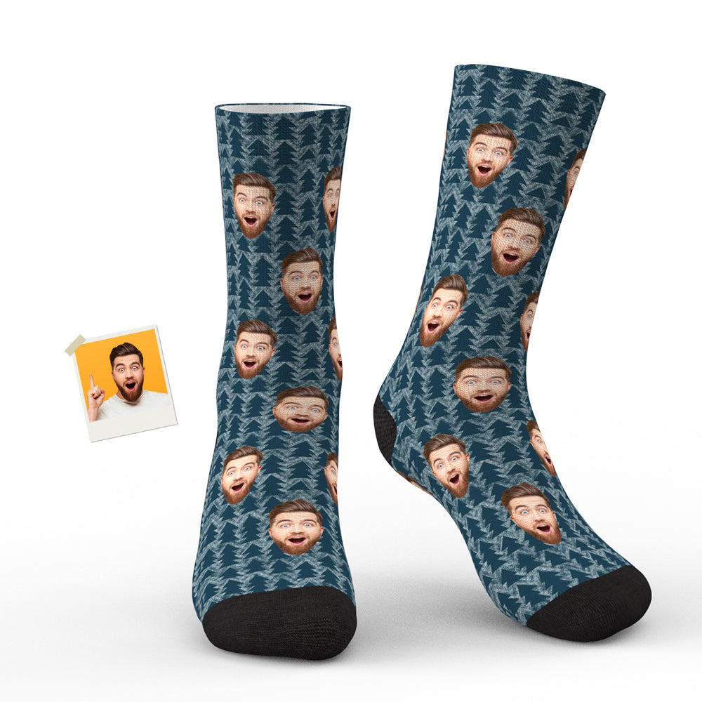 Custom Face Squirrel Personalised Photo Socks - soufeeluk