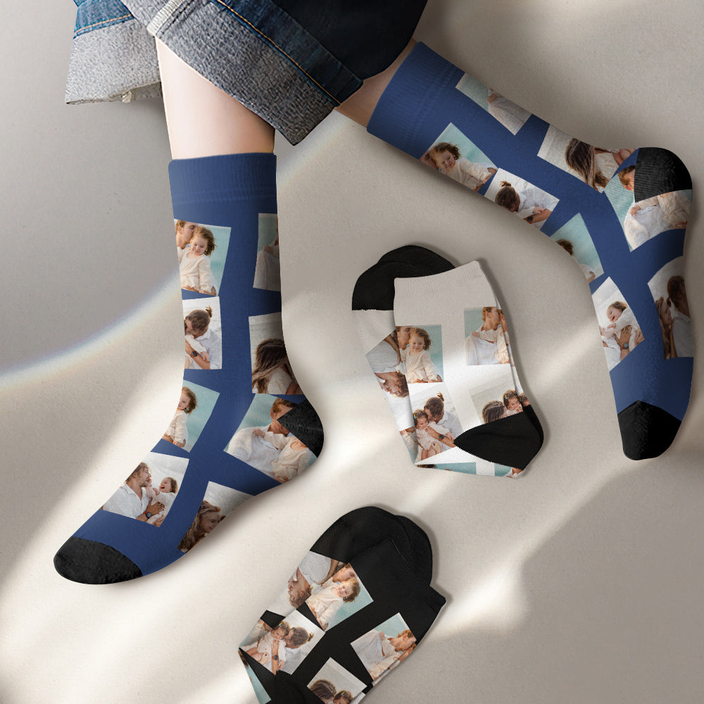 Custom Photo Socks Multi-map Fashion Gifts - soufeeluk