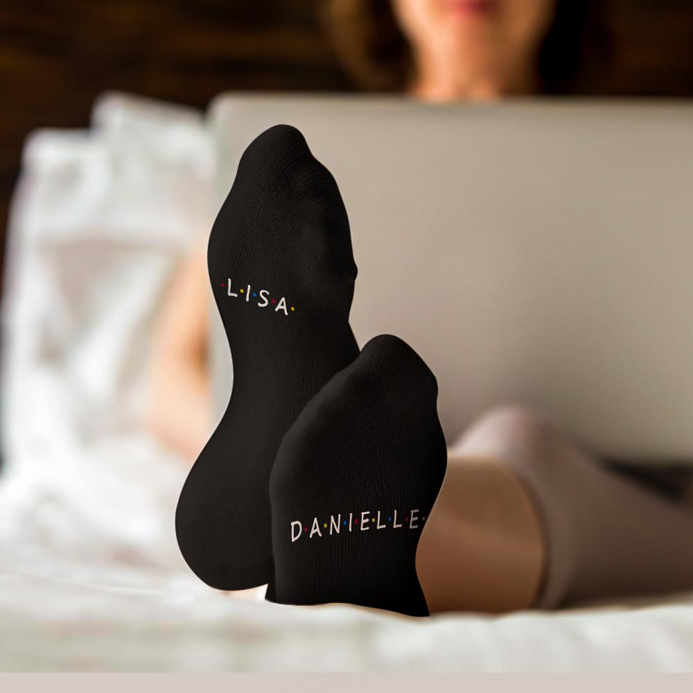 Custom Engraved Socks Friend Socks - Personalised Socks Gifts - soufeeluk