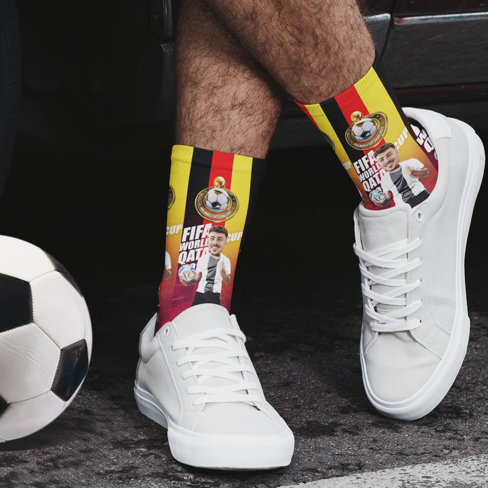 Custom 3D Digital Printed Socks with Your Text Personalised World Cup 2022 Socks - Germany - soufeeluk